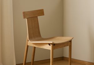 The new Iden dining chair in natural oiled – designed by Vilde Hagelund
