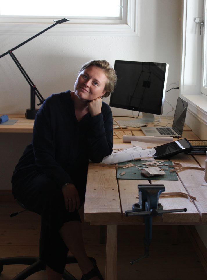 Vilde Hagelund, the designer of the Iden dining chair